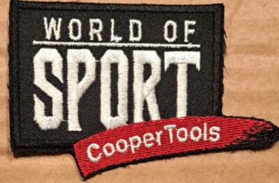 World of Sport Cooper Tools embroidered Iron on patch