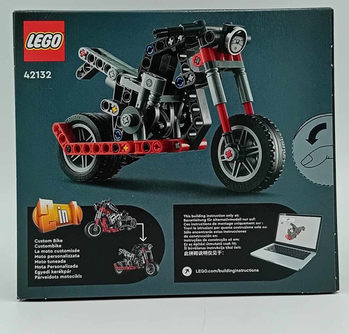 Lego 42132 Technic Chopper Motorrad Motorcycle Technik rot schwarz Zweirad NEU - Picture 5 of 11