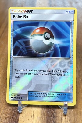 Pokemon Sun & Moon PokeBall Card #125/149 - Uncommon Reverse Holo (NM/M Condition) - View #2