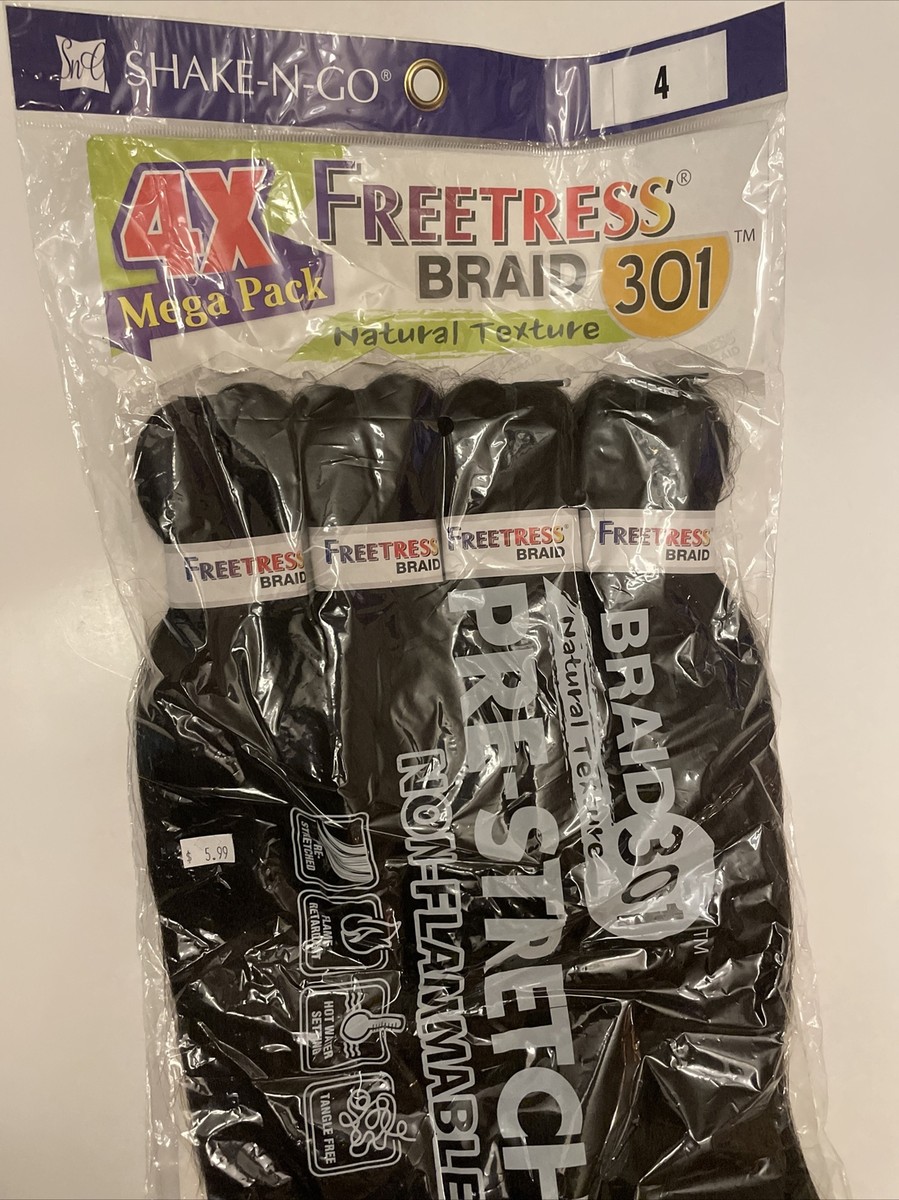 Freetress Synthetic Braiding Hair 4X BRAID 301 TRUE LENGTH
