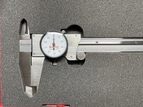 Starrett 120-12 Dial Caliper, Stainless Steel, White Face, 0-12" Range IN STOCK - Picture 2 of 10