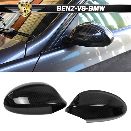 Fits 06-08 BMW E90 Pre-Facelift Mirror Covers Carbon Fiber OE Style Rearview Cap