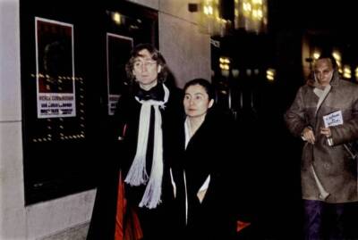 John Lennon wife Yoko Ono attend a performance of the Merce Cunnin- Old Photo