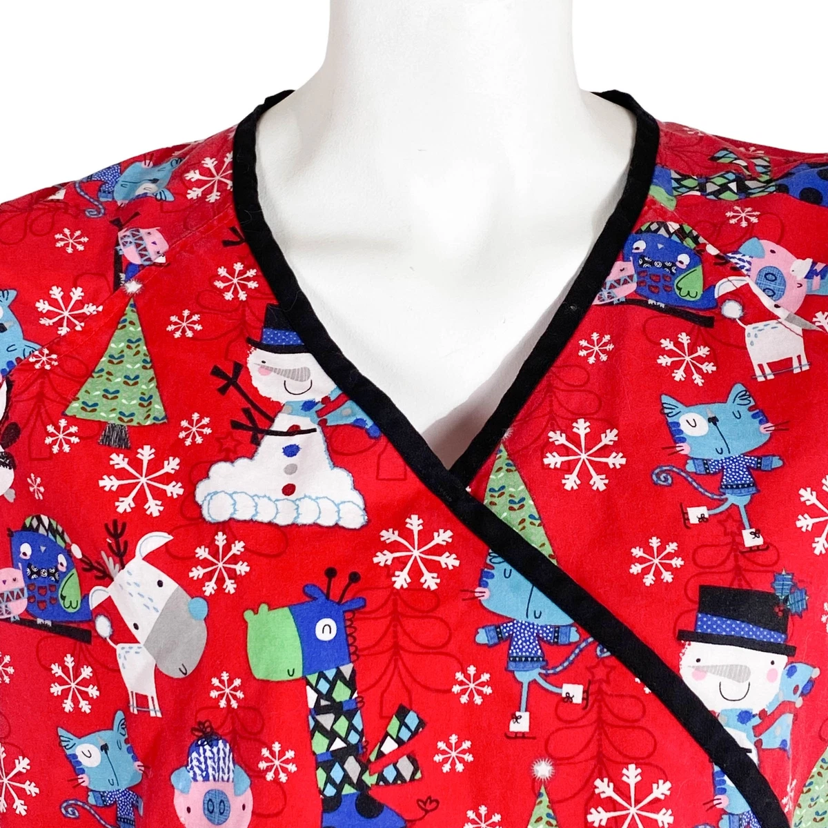 Giraffe scrub shop top