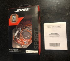 Bose sie2i Soundsport In-Ear Headphones Microphone StayHear Orange Apple Device