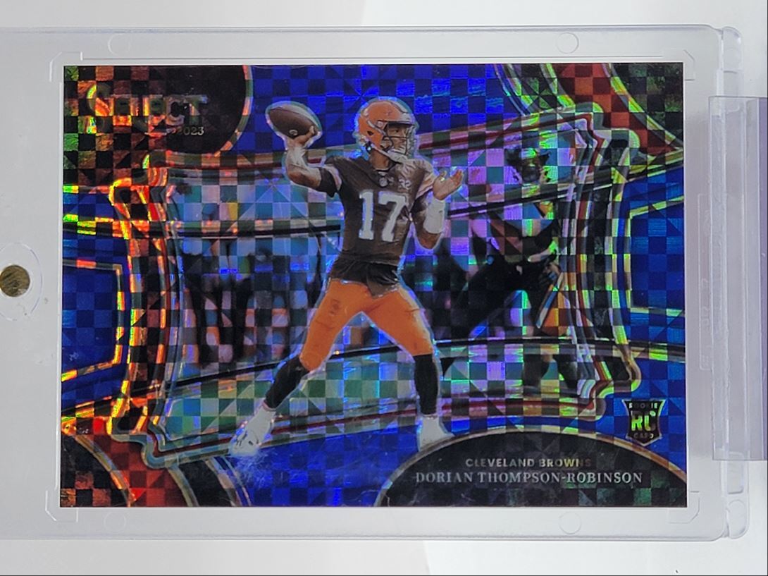 DORIAN THOMPSON-ROBINSON 2023 SELECT FIELD LEVEL ROOKIE BLUE RC /49 Q2101