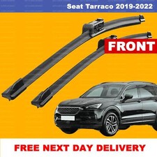 For Seat Tarraco 2019-2023 SlimTop Front Windscreen Aero Wiper Blades SET 26"21"