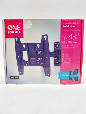 ONE FOR ALL WM 4241 Wandhalterung, max. 43 Zoll, Neigbar, Schwenkbar  #KT7185M