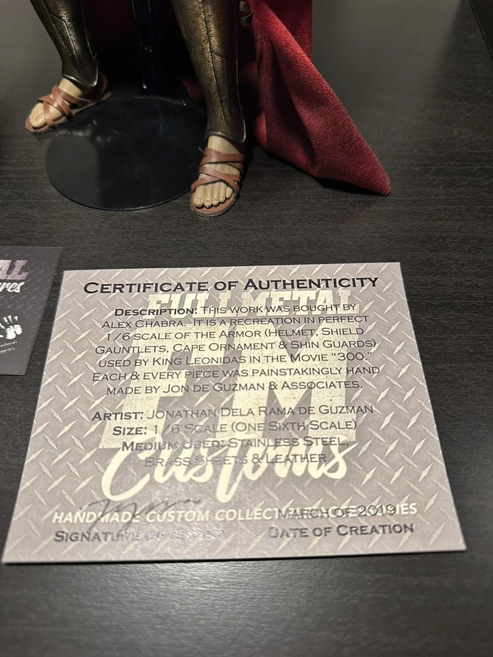 FullMetal Custom 1/6 Leonidas REAL METAL and Leather - Image 4 of 4