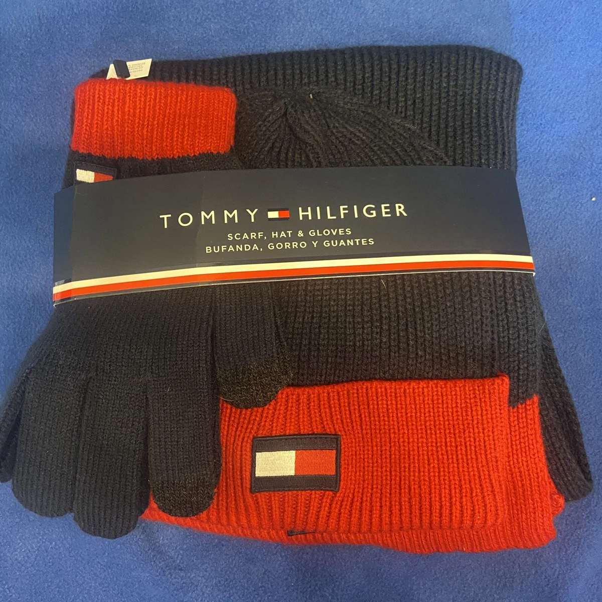 Tommy hilfiger hat on sale and scarf