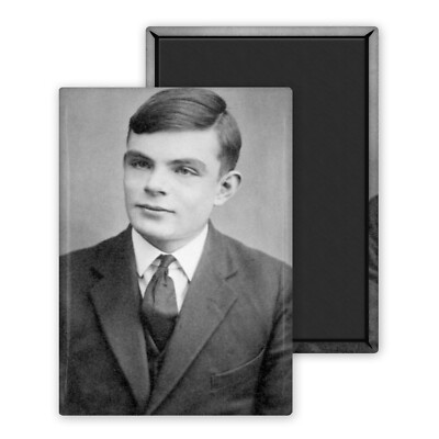 Alan Turing - Kühlschrankmagnet 54x78mm personalisiert