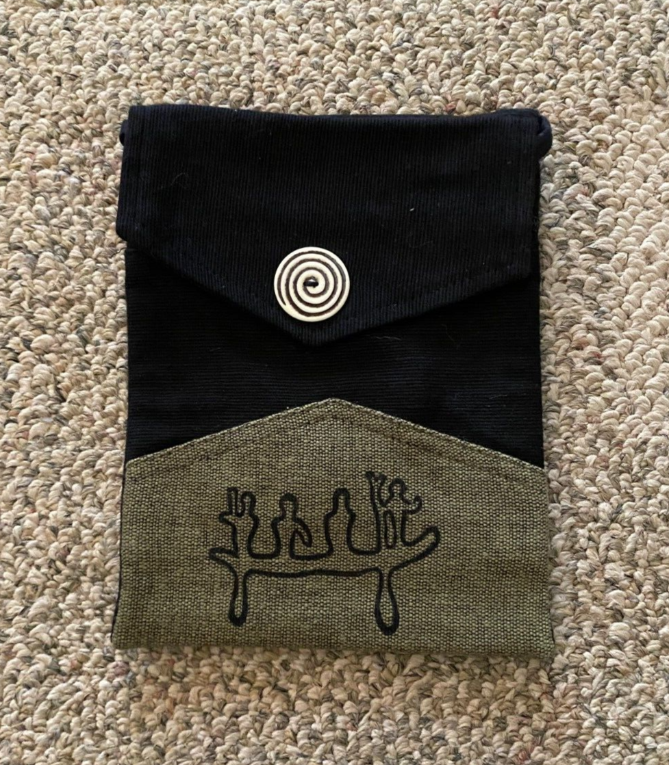 Boho Green Southwest Crossbody Bag Handmade in Nepal by Venus Imports  -image