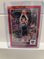 2023-24 Panini NBA Hoops Premium Stock #157 Sasha Vezenkov Red Disco /149 RC