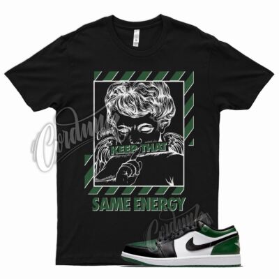 Black ENERGY T Shirt for Air J1 1 Green Toe Noble Pine Atlanta Plus Oregon 
