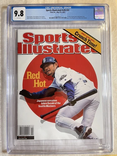 Ichiro Suzuki 1st Sports Illustrated CGC 9.8 Newsstand 5/28/01 New Slab