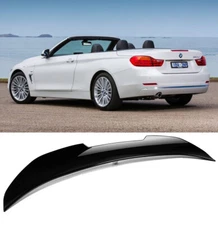PSM Style Gloss Black Highkick Spoiler Wing For 13-20 BMW 3-Series convertible