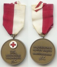 Bayerisches Rotes Kreuz bronze Medaille Sanitätskolonne Für besondere Verdienste