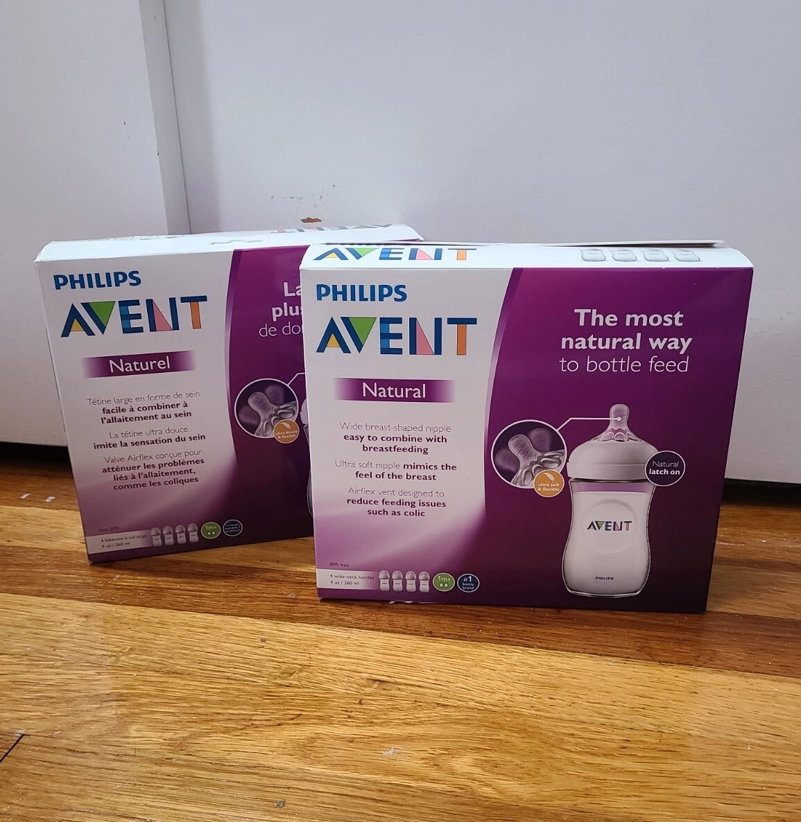 Philips Avent 9 oz 4 Pack Clear Bottles - Set Of 2