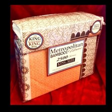  METROPOLITAN BAMBOO Home Hypoallergenic 2500 Thread ct KING SIZE Bed Sheet Set