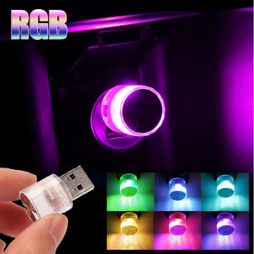 1x Mini Lamp Bulb USB LED Car Interior Neon Atmosphere Ambient Light Accessories - Picture 5 of 20