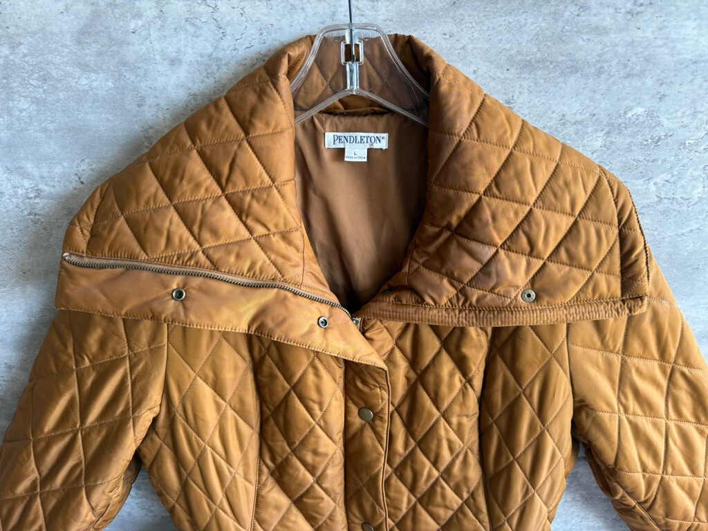 RARE Pendleton Copper Polyester Quilted Puffer Sh… - image 2