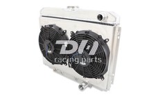 3row Alu Radiatorshroudfan For 67-70 Ford Mustangfairline Mercury Cougar 338