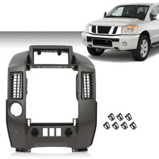 Center Dash Console Instrument Panel Bezel Fit For 04-06 Nissan Titan Armada