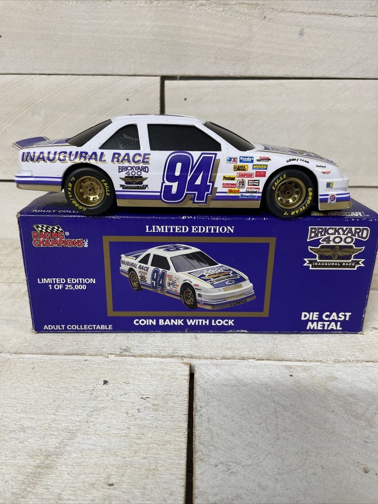 Racing Champions '94 Chevy Lumina 1:24 NASCAR Brickyard 400 Diecast Bank