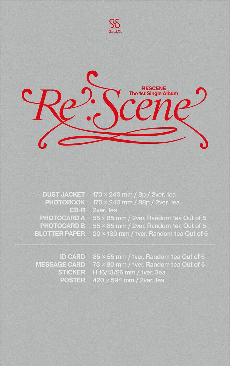 RESCENE [RE:SCENE] 1st Single Album POB Brand New Sealed | eBay