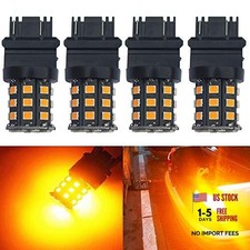 3157 3156 3057 4157 3056 LED Bulbs Yellow12-24V Super Bright 850 Lumens Amber