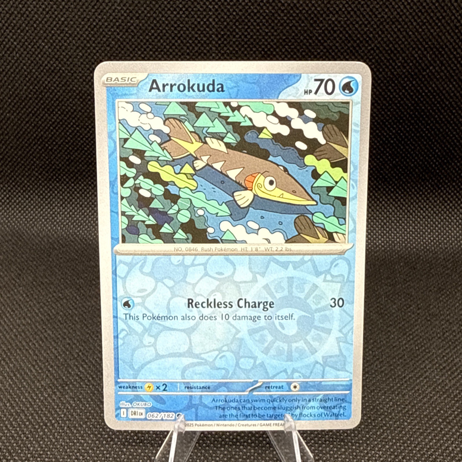 Arrokuda (Reverse Holo) - 062/182 - Destined Rivals - English - NM/M - Pokemon