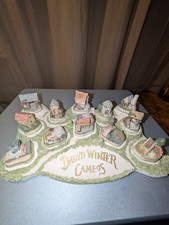 1992 David Cameos Diorama Light 12 Cottages Houses Complete Set