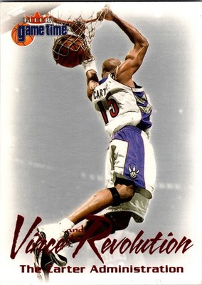 2000 FLEER GAME TIME REVOLUTION BASKETBALL #8 VINCE CARTER
