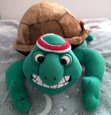 FRANK THE TORTOISE- CREATURE COMFORTS - AARDMAN Lefray 16" Plush Toy - TAGS 1993 - Image 1 of 4