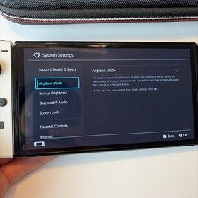 Nintendo Switch OLED White Console With Joycons, Charger, Case HEG-001 US Model