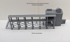 N Scale  Ice house and Platform  Whistle Stop Models  1/160