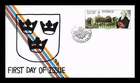 COVER NEW SWEDEN 350TH ANNIVERSARY SWEDEN FDC RH HAND COLORED 3 OF 20