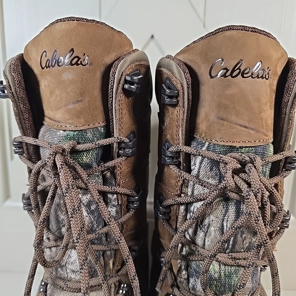 Cabelas Mens 9 Camo Waterproof Insulated Tall Hunting Boot Gore-Tex Thinsulate - Image 3 of 4