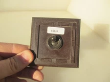 Vintage Bakelite Light Switch Square Plate Art Deco Antique Brown Old Toggle