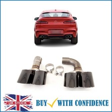 Fits BMW X4 G02 Exhaust Tips Tailpipe Muffler Silencer Quad X4M Style Gloss New