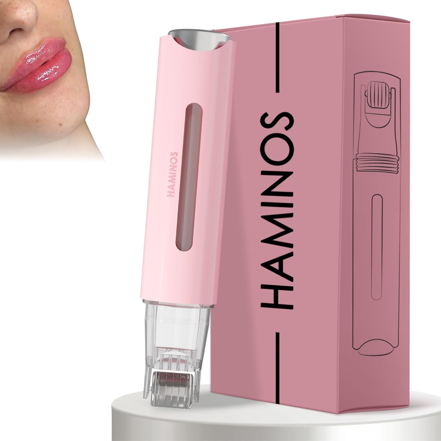 Derma Roller 2.0 con Serbatoio - Kit Completo Viso e Corpo