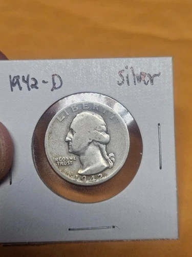 1942 (D) Washington Quarter 90% Silver VG - Fine