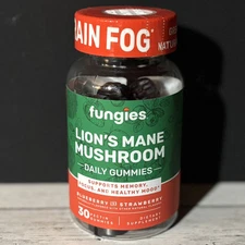 Fungies Lion's Mane Mushroom Daily Gummies - 30 Pectin Gummies-Expires 06/2027