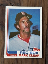 1982 Topps #421 Mark Clear True Blackless Version No Signature Rare!! Sheet C