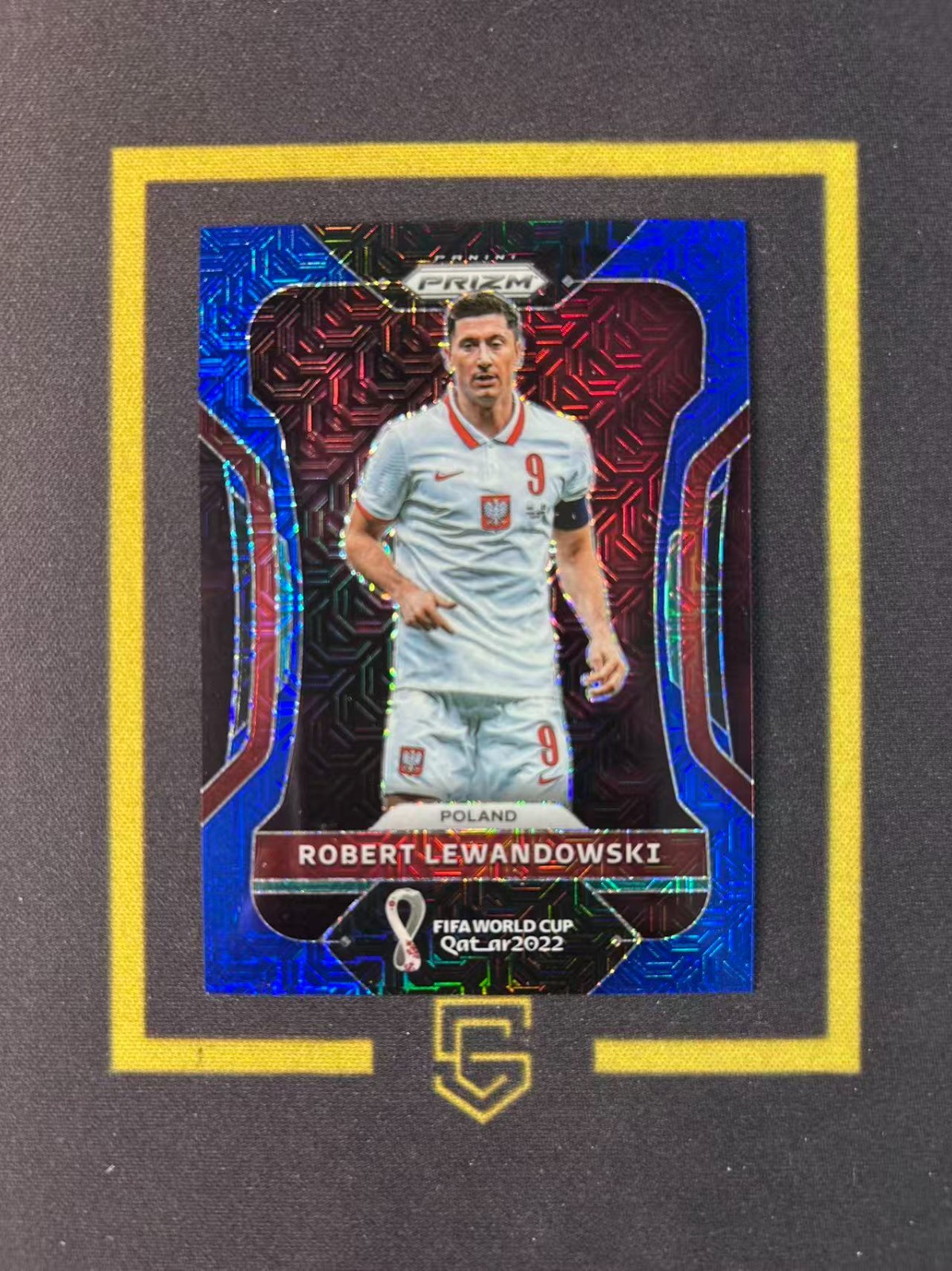 2022 Panini Prizm FIFA World Cup Blue Mojo Prizm/75 Robert Lewandowski FCZYX