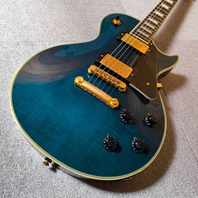 Burny by Fernandes Electric Guitar Les Paul Custom Type RLC-55