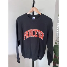 Princeton Vintage 90s Russell Athletic Black Pullover Medium
