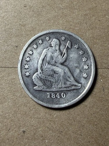 1840 O Seated Liberty Quarter - No Drapery - VF Details - As Shown! (#2466)