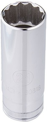 Apex KD80818 GEARWRENCH 1/2'' Drive Deep Metric Socket 21mm, 12 Point-