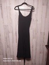 Everlane Womens The Japanese GoWeave Wrap Dress Size 14 Black Sleeveless